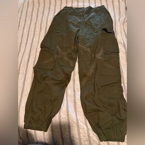Dark olive cargo pants